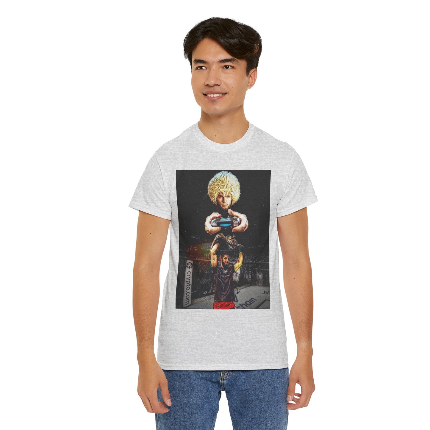 T-Shirt - Khabib Nurmagomedov on Game Mode with Islam Makhachev Graphic Tee