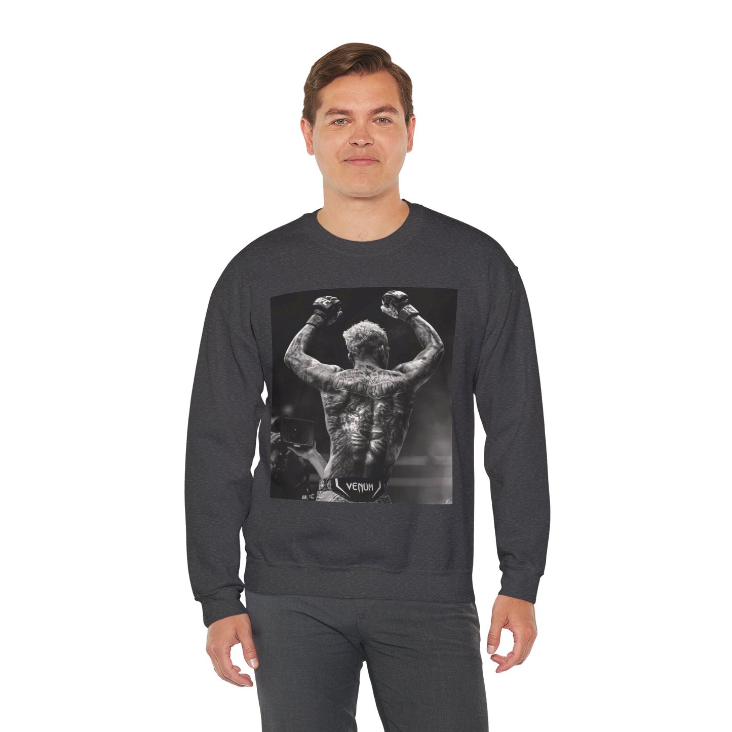 Charles Oliveira White Fitness Sweatshirt - Perfect for UFC Lovers
