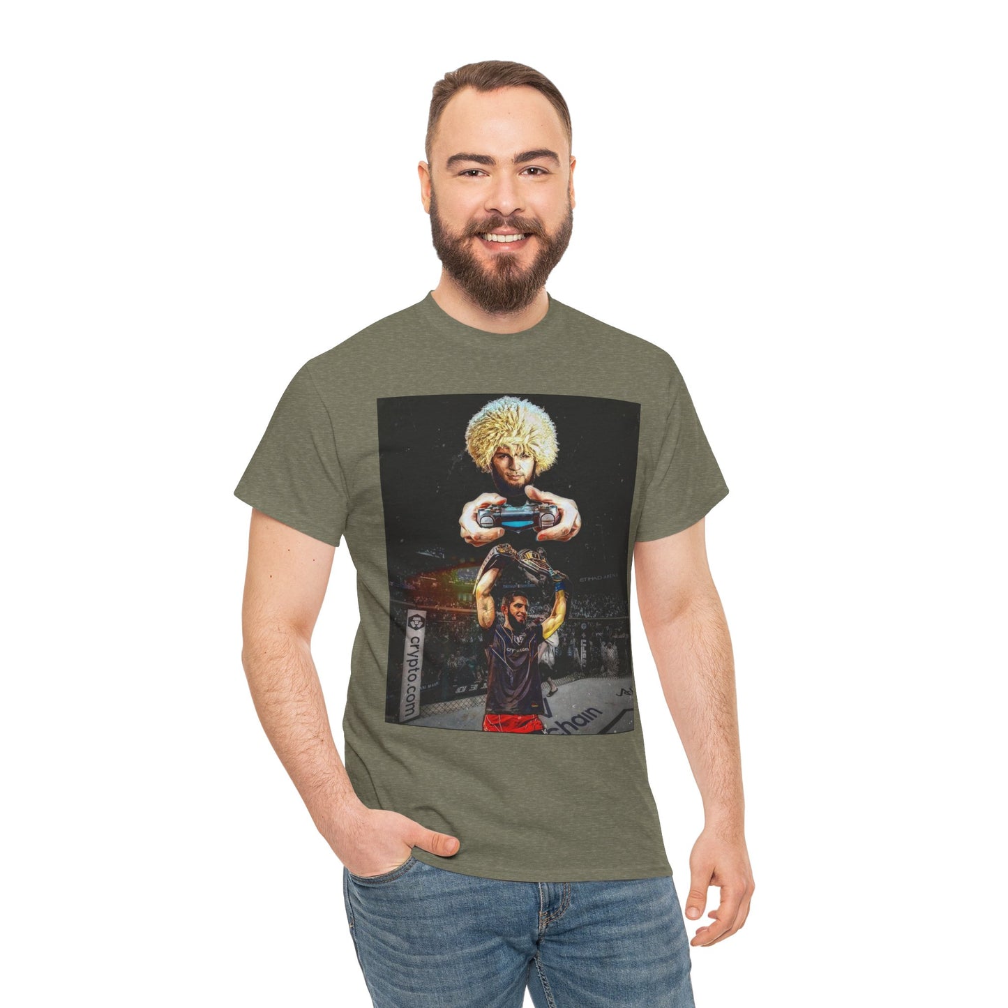 T-Shirt - Khabib Nurmagomedov on Game Mode with Islam Makhachev Graphic Tee