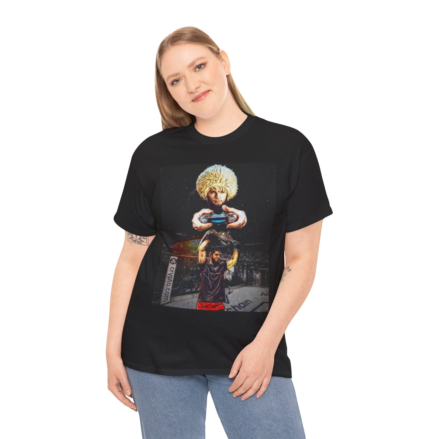 T-Shirt - Khabib Nurmagomedov on Game Mode with Islam Makhachev Graphic Tee