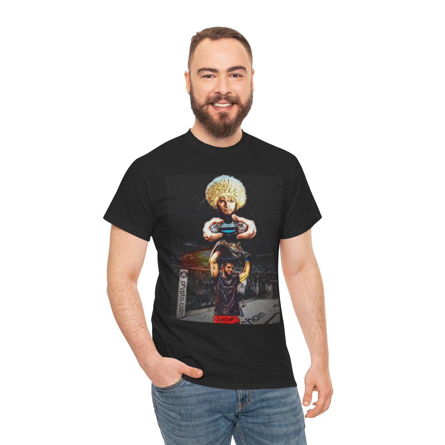 T-Shirt - Khabib Nurmagomedov on Game Mode with Islam Makhachev Graphic Tee