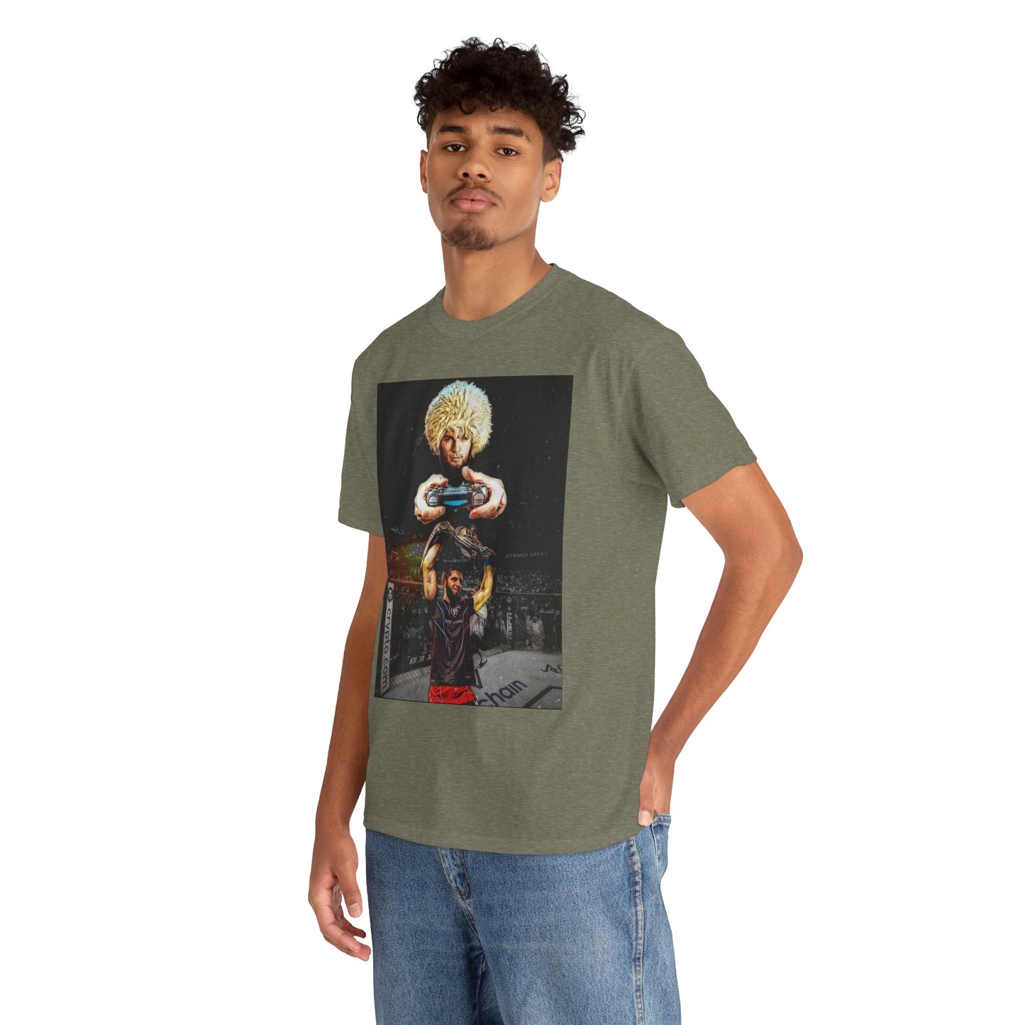 T-Shirt - Khabib Nurmagomedov on Game Mode with Islam Makhachev Graphic Tee