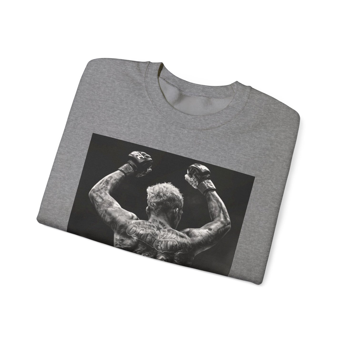 Charles Oliveira White Fitness Sweatshirt - Perfect for UFC Lovers