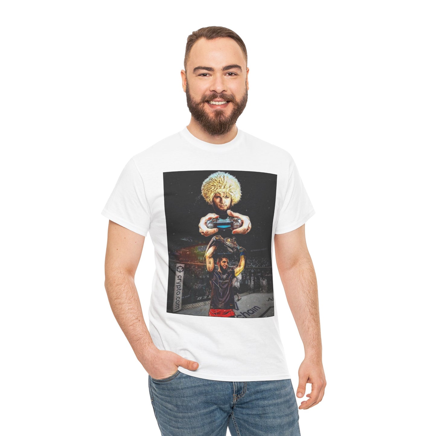 T-Shirt - Khabib Nurmagomedov on Game Mode with Islam Makhachev Graphic Tee