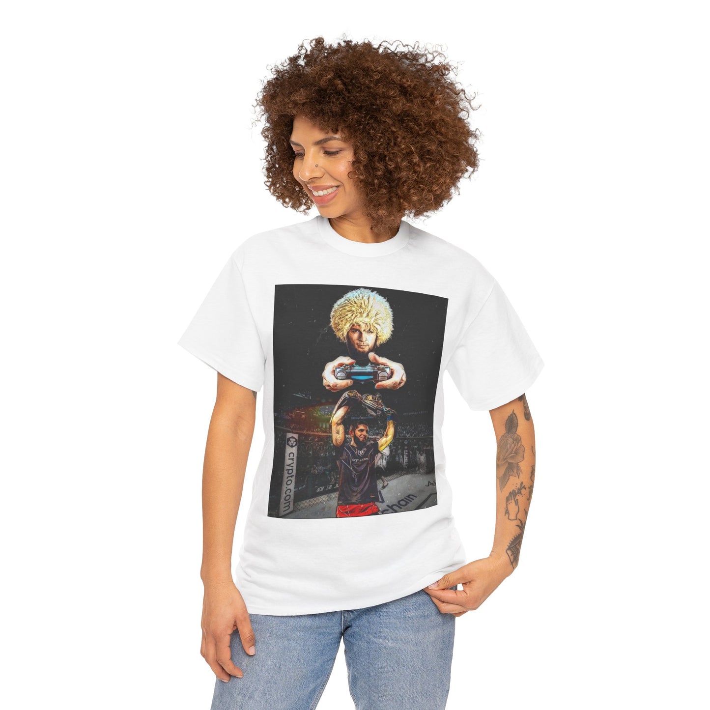 T-Shirt - Khabib Nurmagomedov on Game Mode with Islam Makhachev Graphic Tee