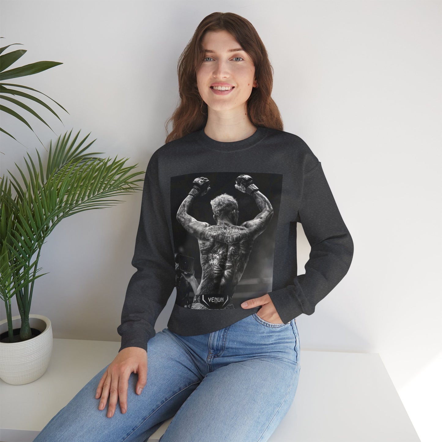 Charles Oliveira White Fitness Sweatshirt - Perfect for UFC Lovers