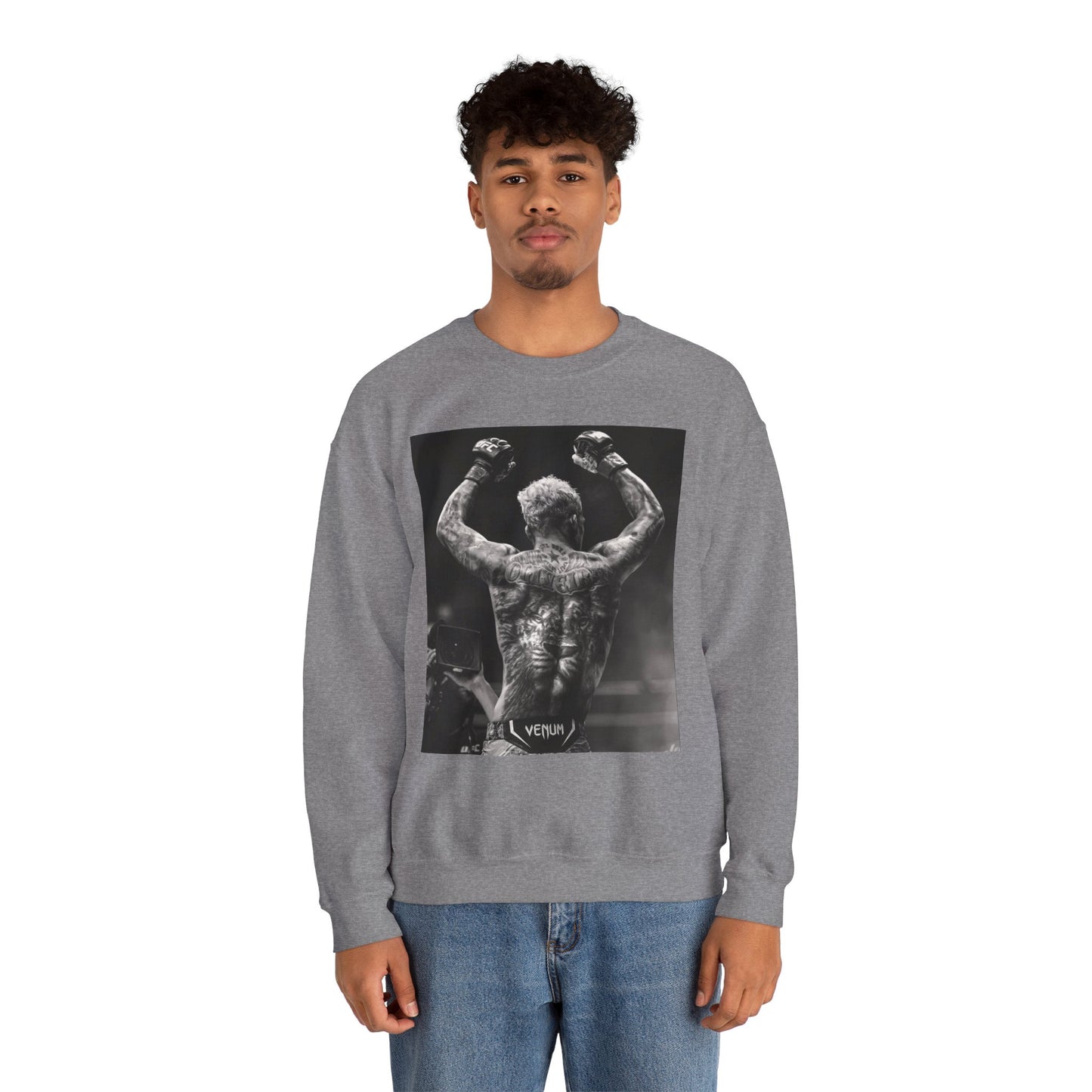 Charles Oliveira White Fitness Sweatshirt - Perfect for UFC Lovers