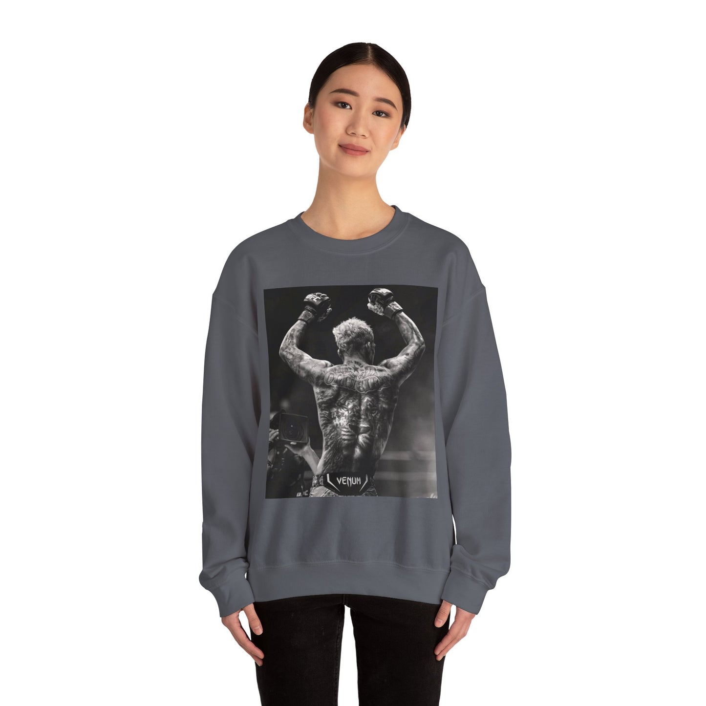 Charles Oliveira White Fitness Sweatshirt - Perfect for UFC Lovers