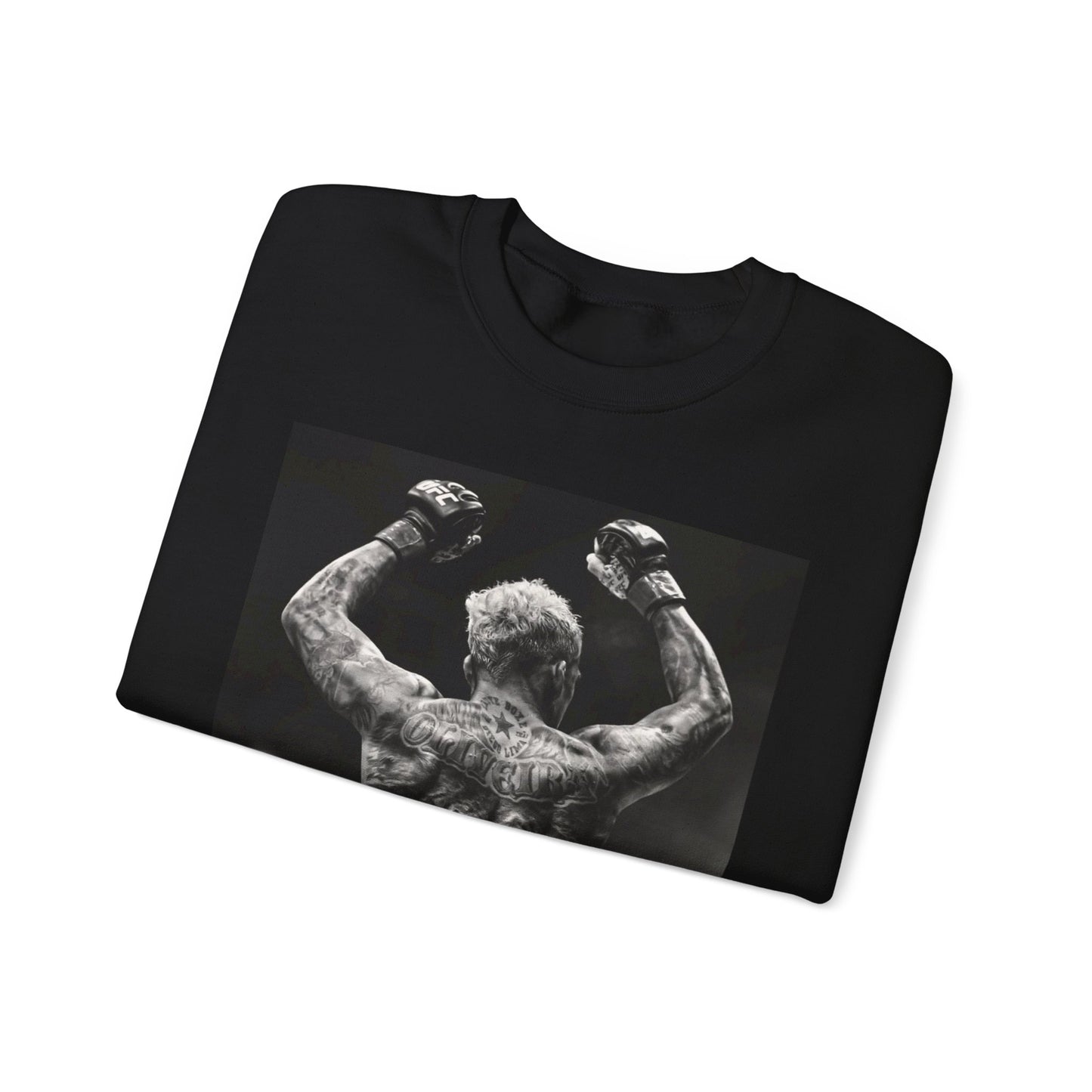 Charles Oliveira White Fitness Sweatshirt - Perfect for UFC Lovers