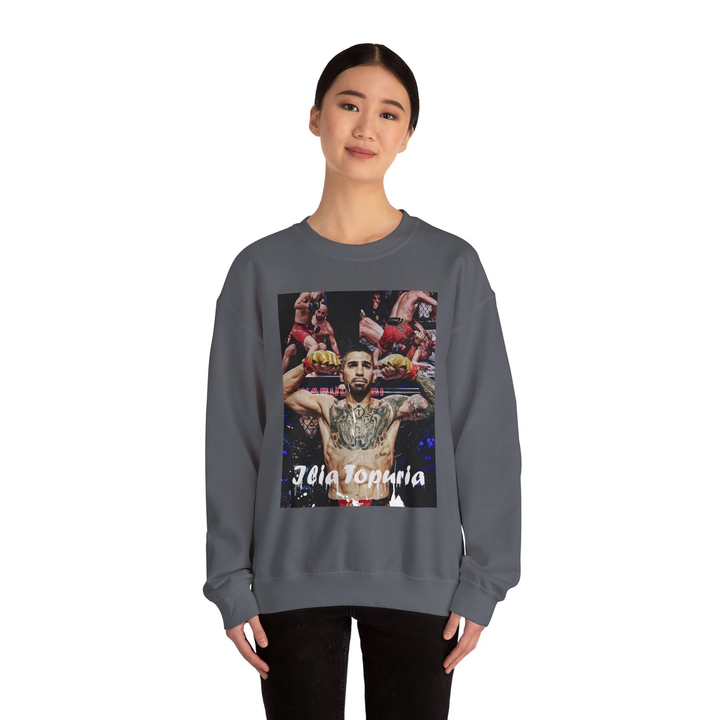Ilia Topuria Sweatshirt - Stylish Casual Wear for Sports Fans