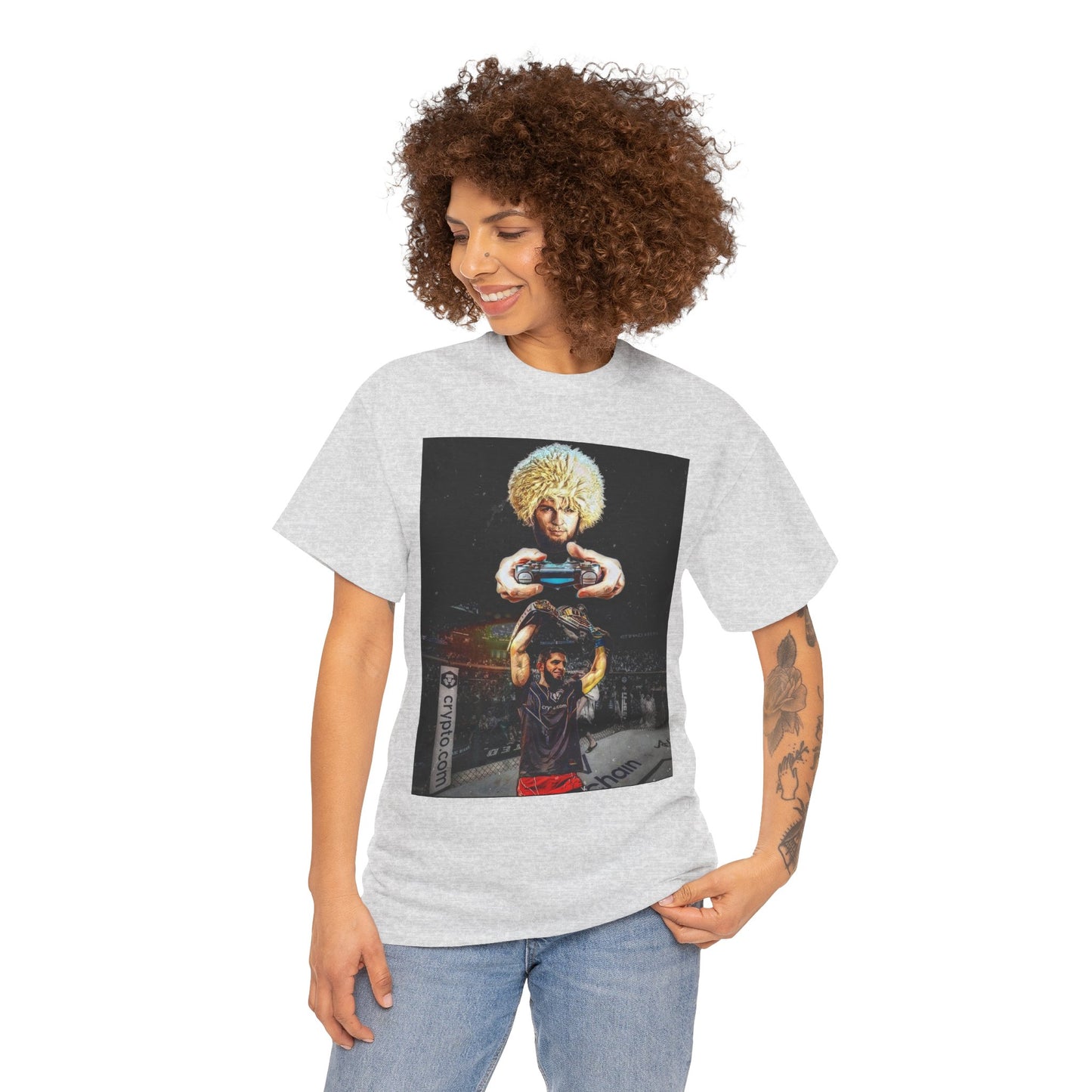 T-Shirt - Khabib Nurmagomedov on Game Mode with Islam Makhachev Graphic Tee