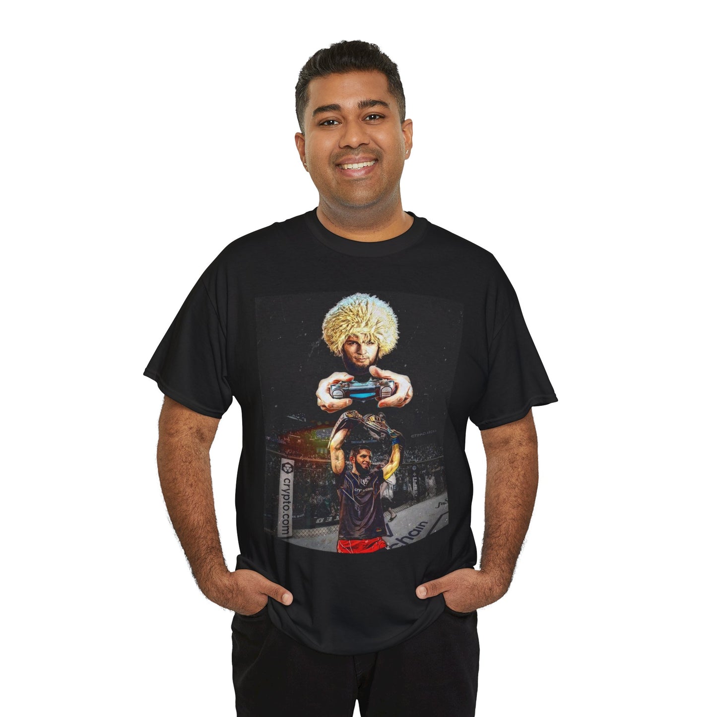 T-Shirt - Khabib Nurmagomedov on Game Mode with Islam Makhachev Graphic Tee