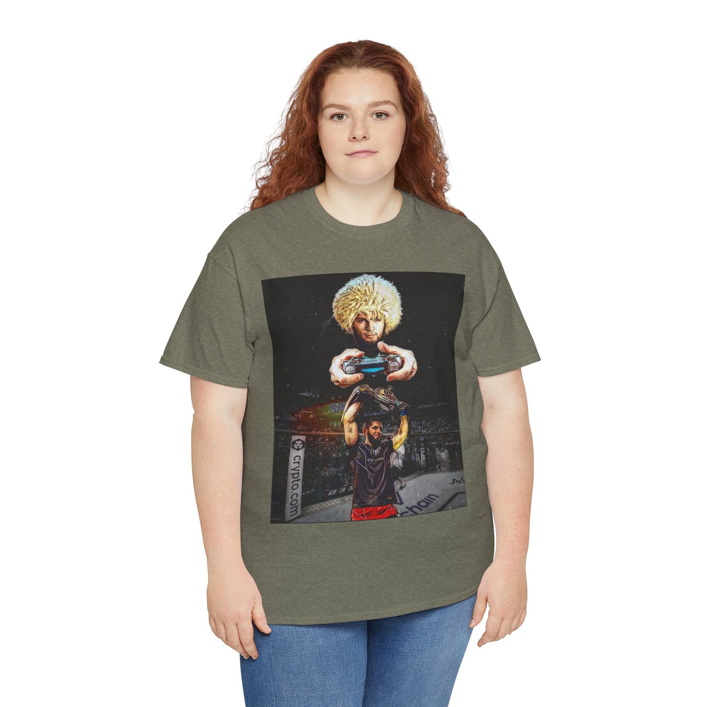 T-Shirt - Khabib Nurmagomedov on Game Mode with Islam Makhachev Graphic Tee