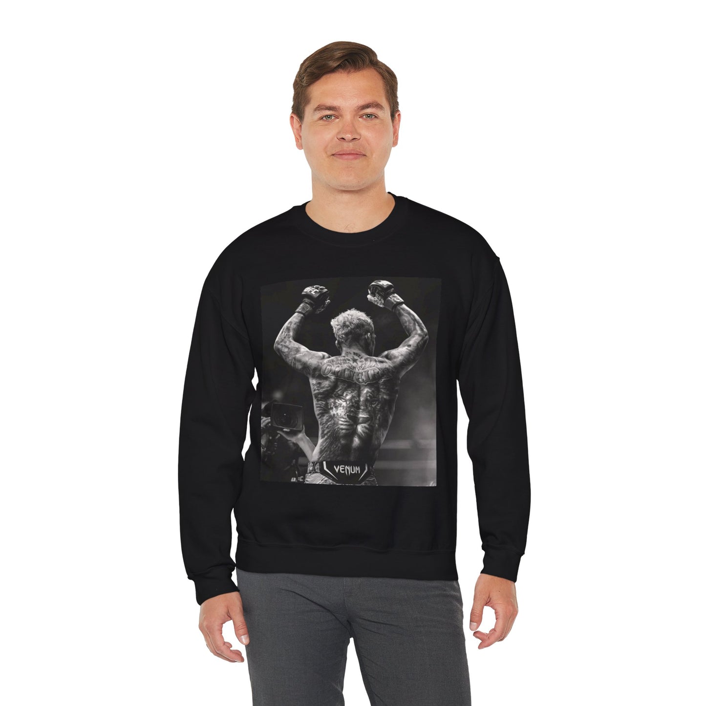 Charles Oliveira White Fitness Sweatshirt - Perfect for UFC Lovers
