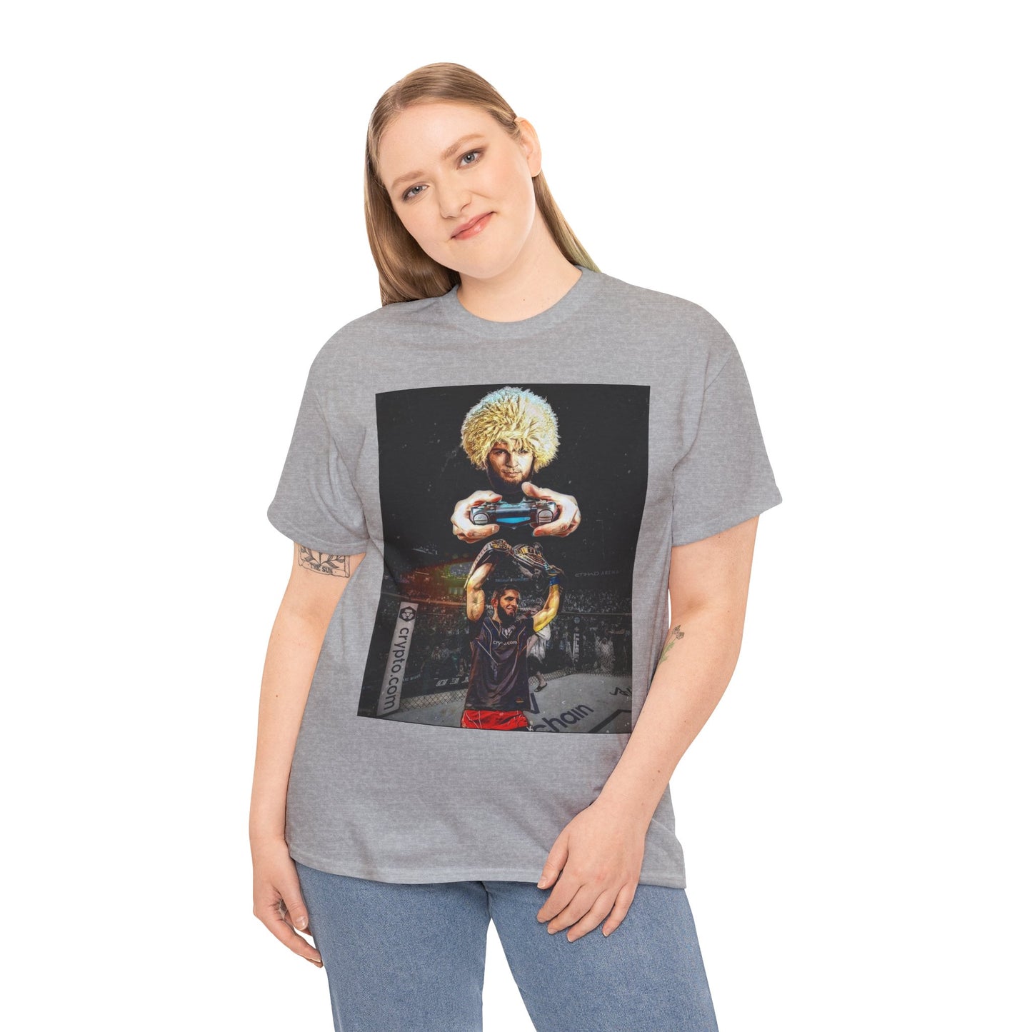 T-Shirt - Khabib Nurmagomedov on Game Mode with Islam Makhachev Graphic Tee