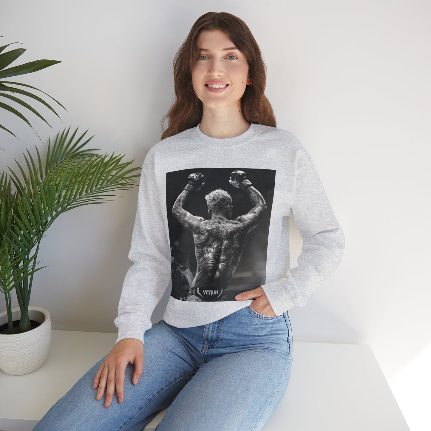 Charles Oliveira White Fitness Sweatshirt - Perfect for UFC Lovers