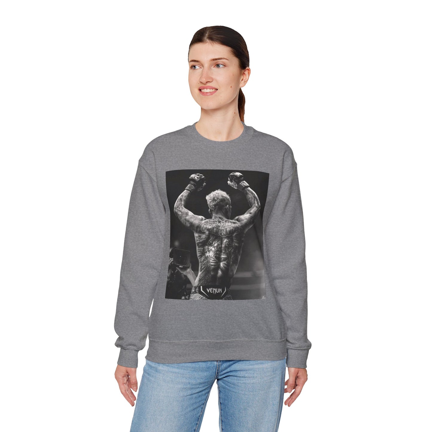 Charles Oliveira White Fitness Sweatshirt - Perfect for UFC Lovers