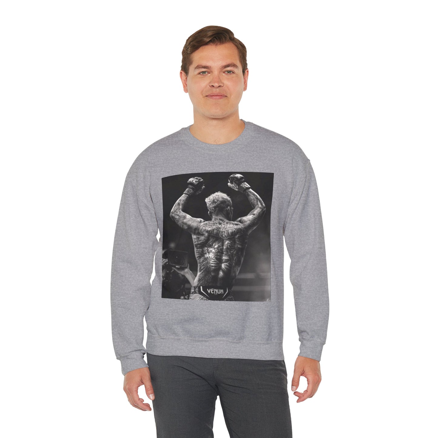 Charles Oliveira White Fitness Sweatshirt - Perfect for UFC Lovers