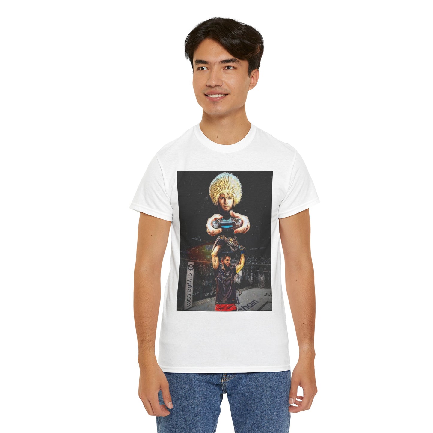 T-Shirt - Khabib Nurmagomedov on Game Mode with Islam Makhachev Graphic Tee
