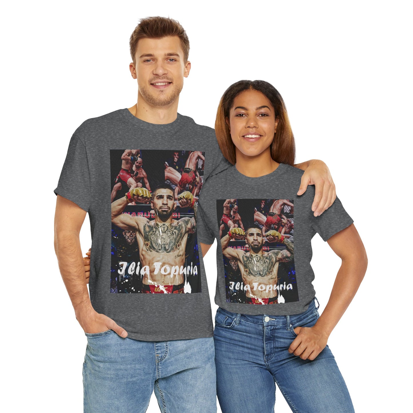 Ilia Topuria Tee - for Combat Sports Enthusiasts