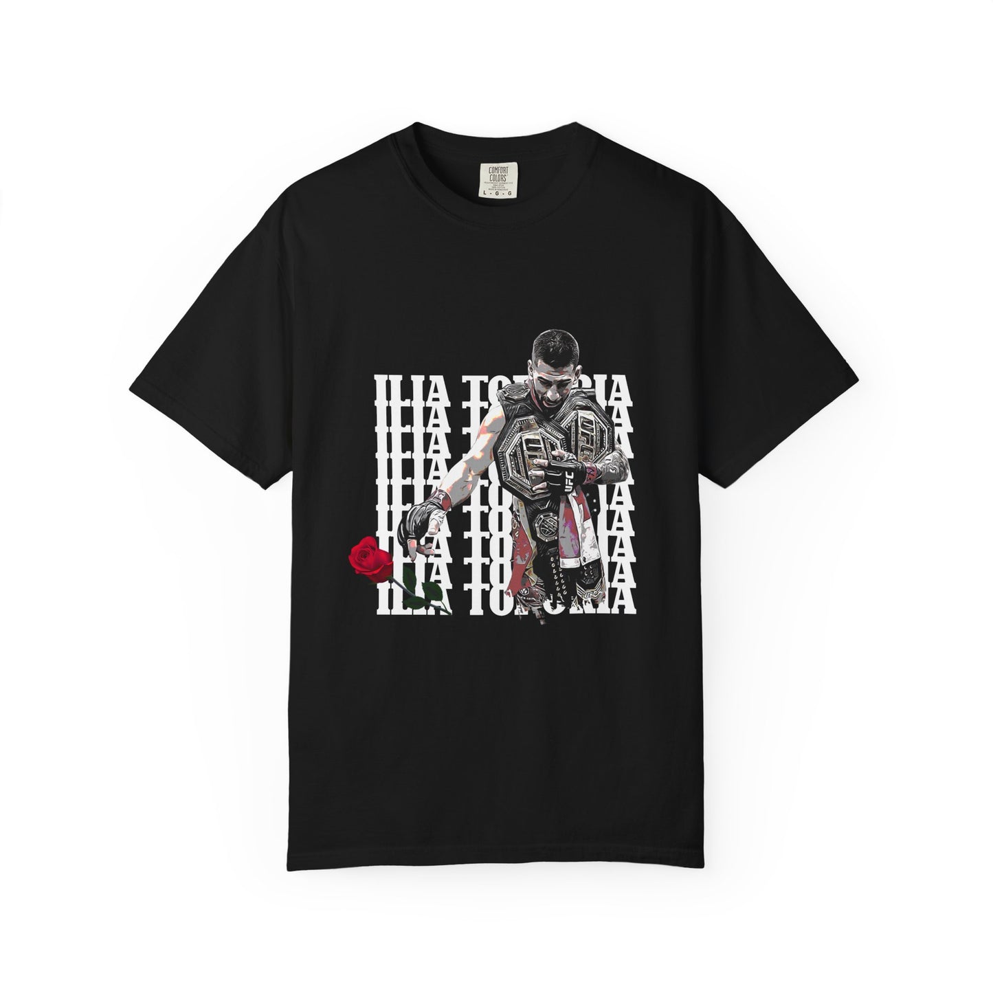 Unisex T-shirt Ilia Topuria 'Rose Drop' Tee