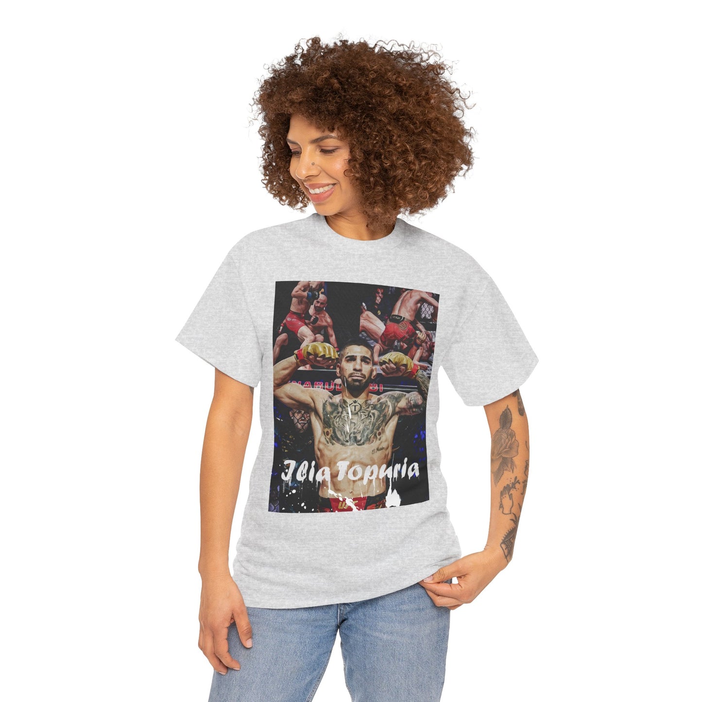Ilia Topuria Tee - for Combat Sports Enthusiasts