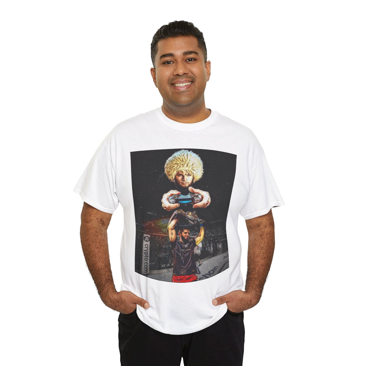 T-Shirt - Khabib Nurmagomedov on Game Mode with Islam Makhachev Graphic Tee