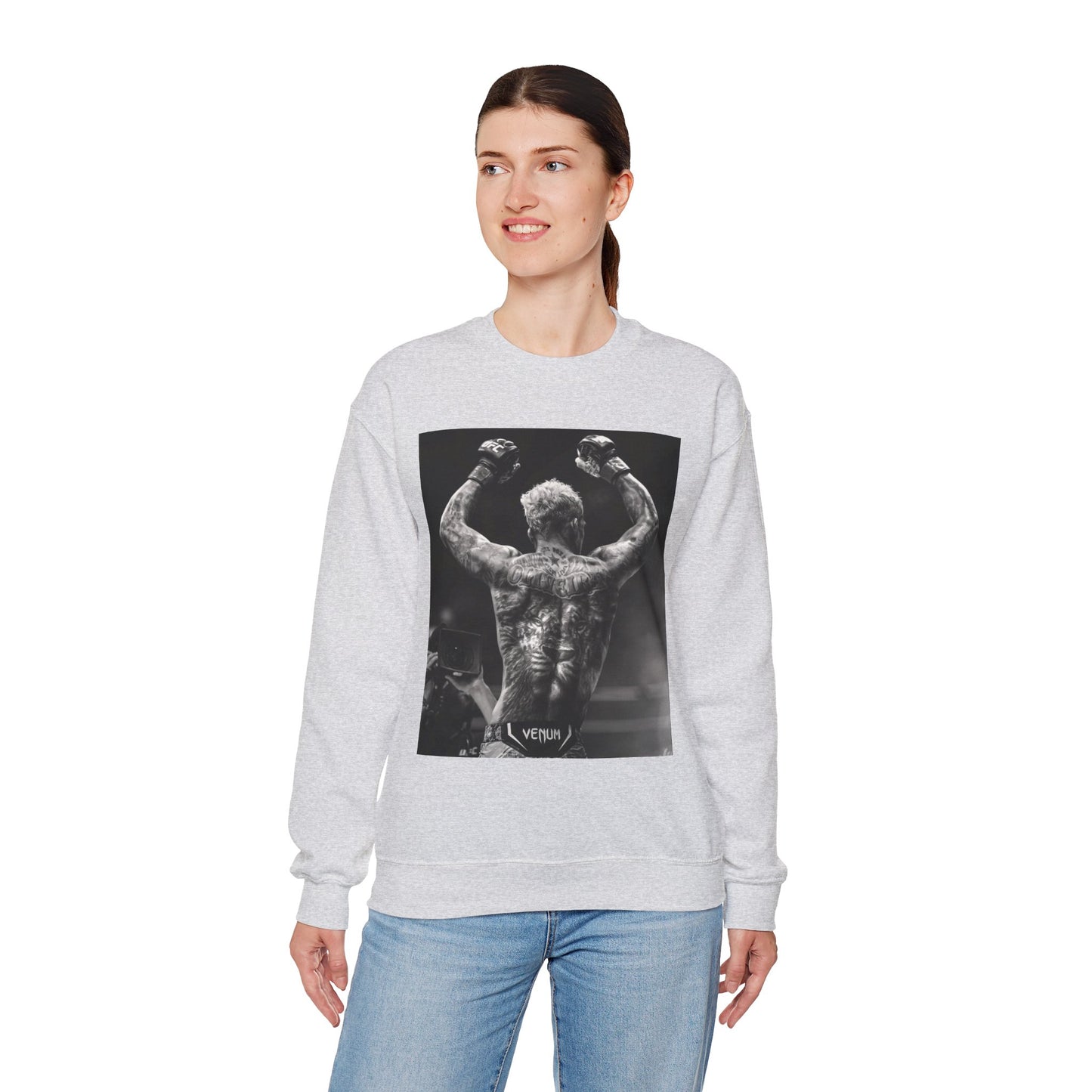 Charles Oliveira White Fitness Sweatshirt - Perfect for UFC Lovers