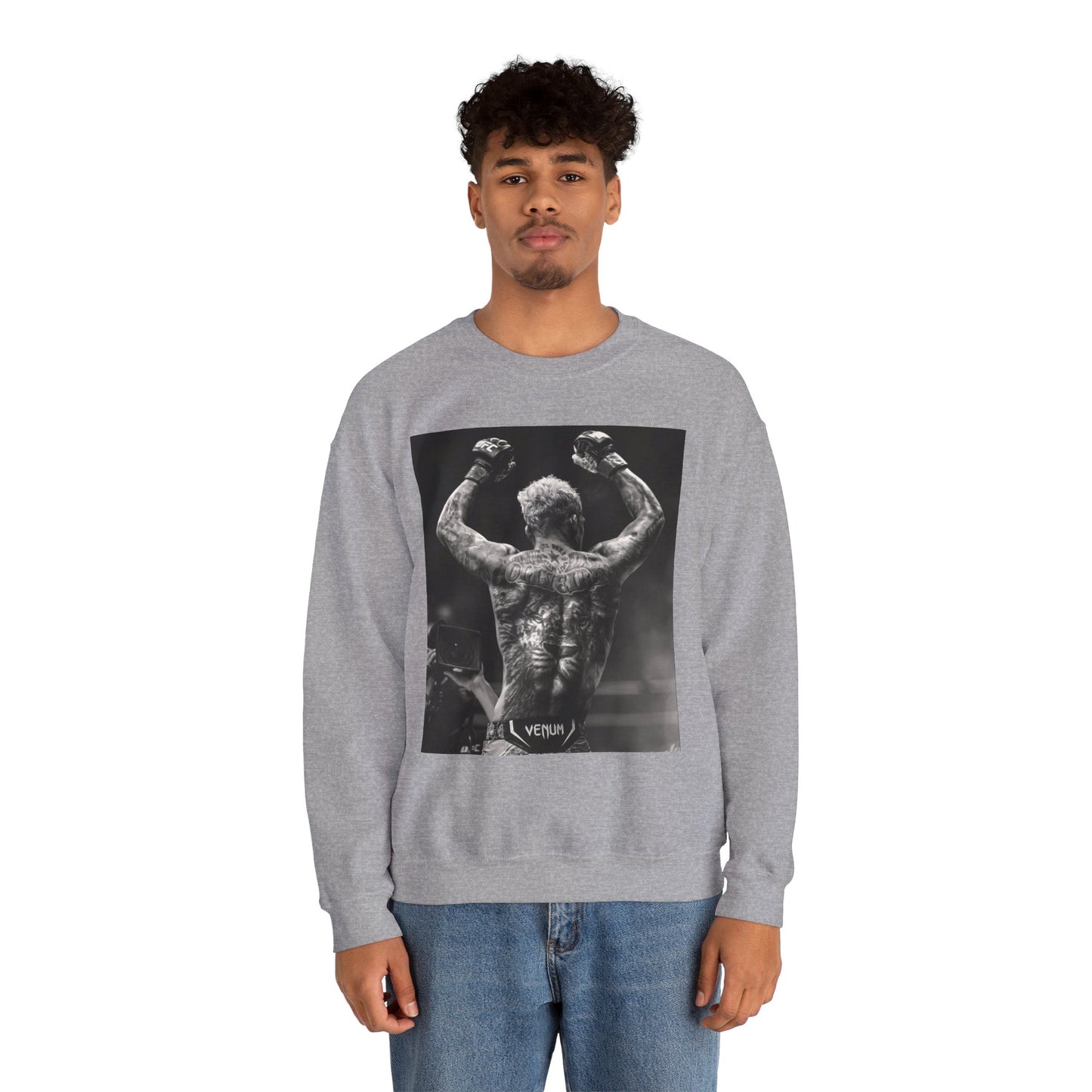Charles Oliveira White Fitness Sweatshirt - Perfect for UFC Lovers