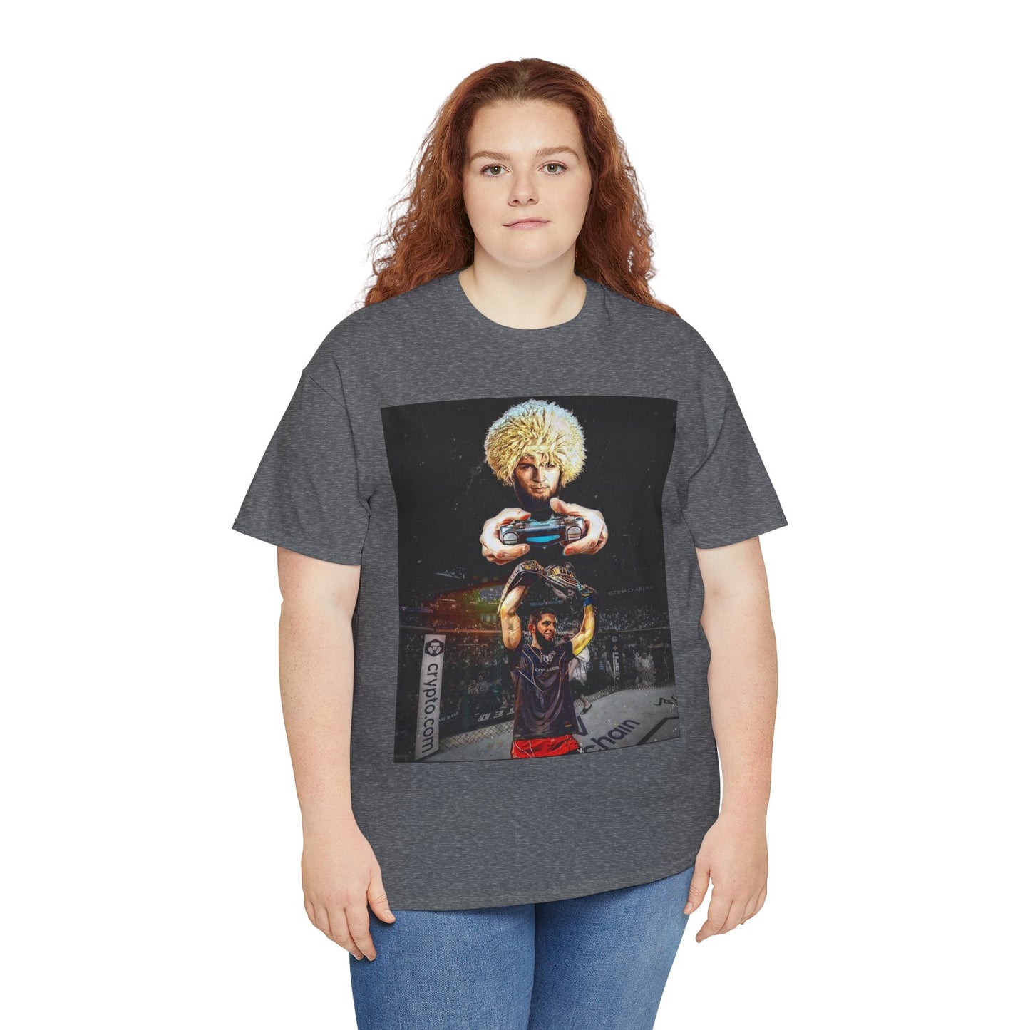 T-Shirt - Khabib Nurmagomedov on Game Mode with Islam Makhachev Graphic Tee