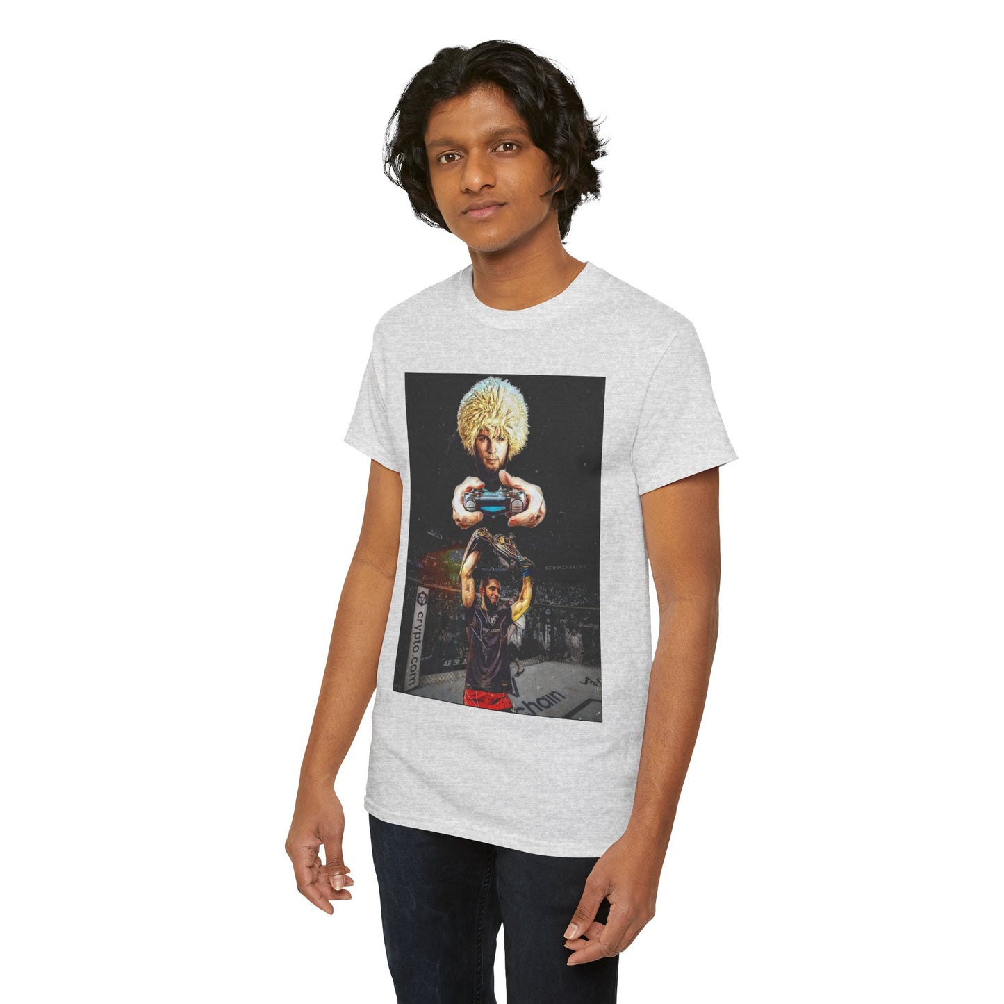 T-Shirt - Khabib Nurmagomedov on Game Mode with Islam Makhachev Graphic Tee