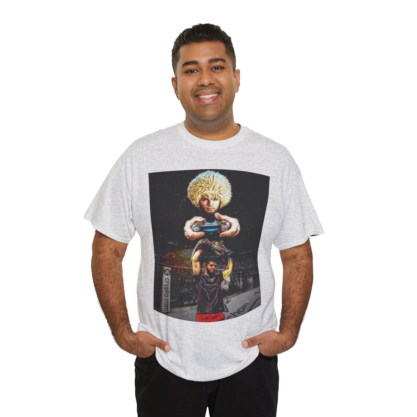T-Shirt - Khabib Nurmagomedov on Game Mode with Islam Makhachev Graphic Tee