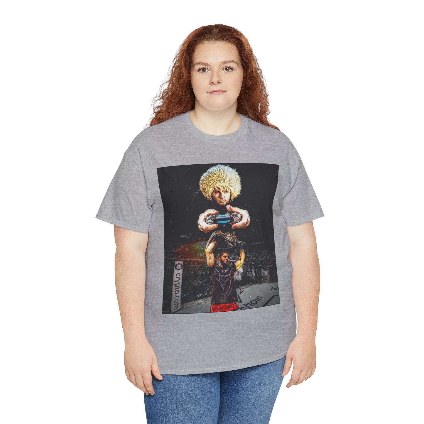 T-Shirt - Khabib Nurmagomedov on Game Mode with Islam Makhachev Graphic Tee
