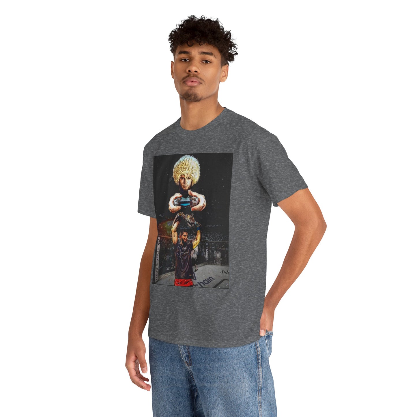 T-Shirt - Khabib Nurmagomedov on Game Mode with Islam Makhachev Graphic Tee