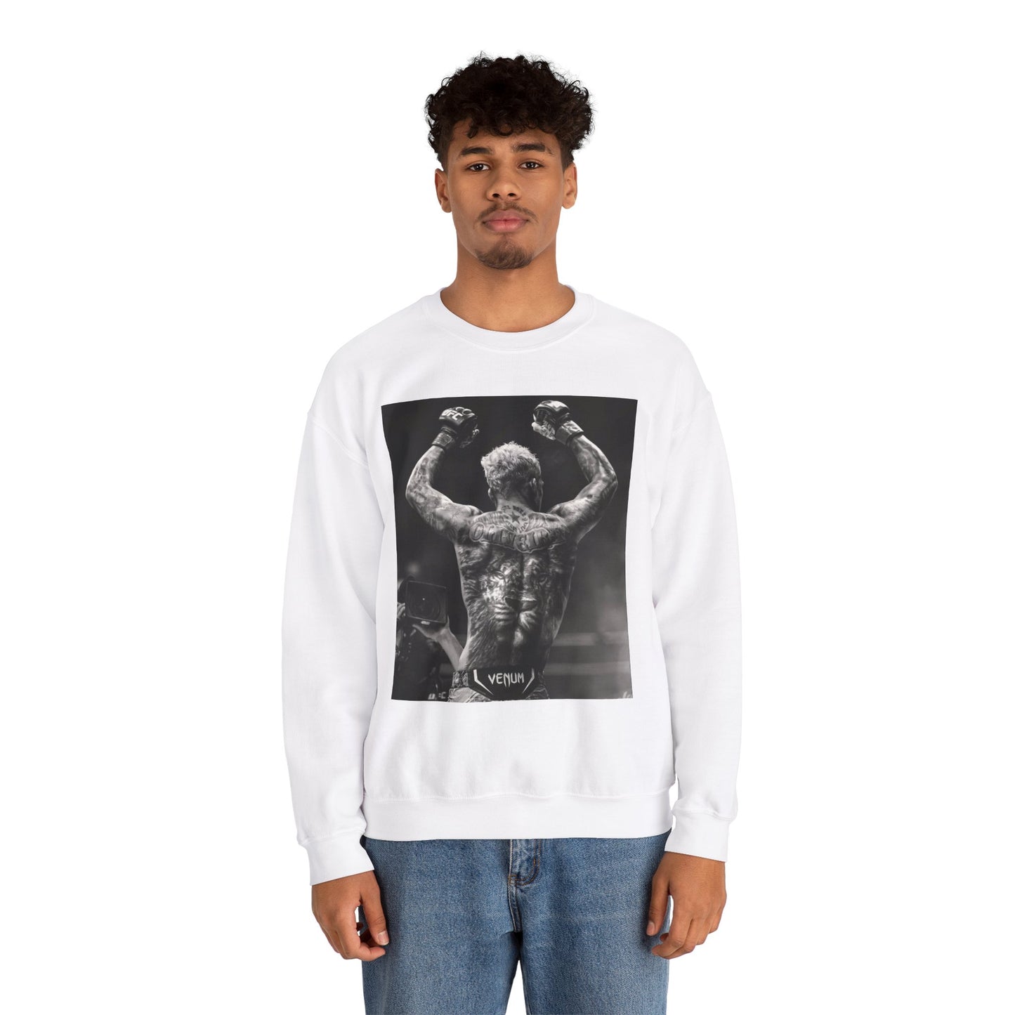 Charles Oliveira White Fitness Sweatshirt - Perfect for UFC Lovers