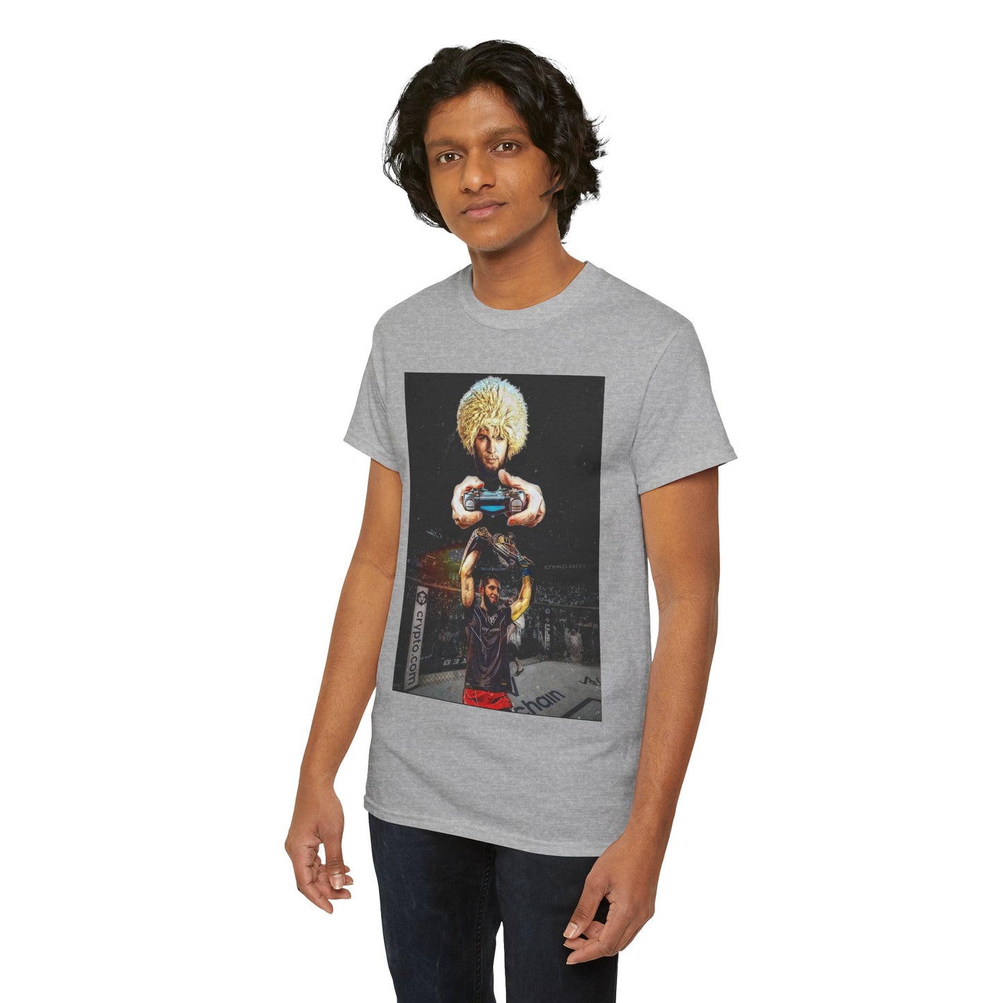 T-Shirt - Khabib Nurmagomedov on Game Mode with Islam Makhachev Graphic Tee