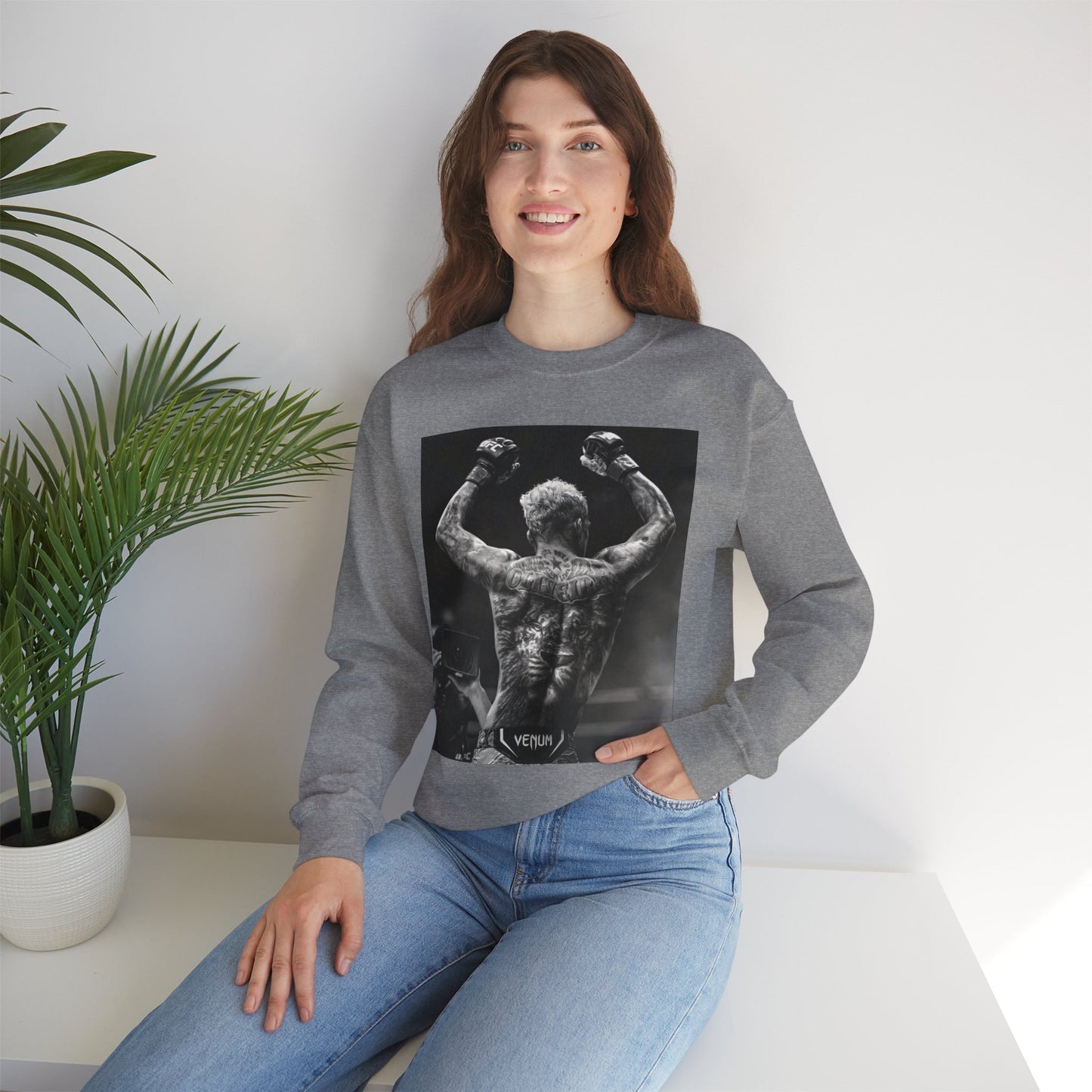 Charles Oliveira White Fitness Sweatshirt - Perfect for UFC Lovers