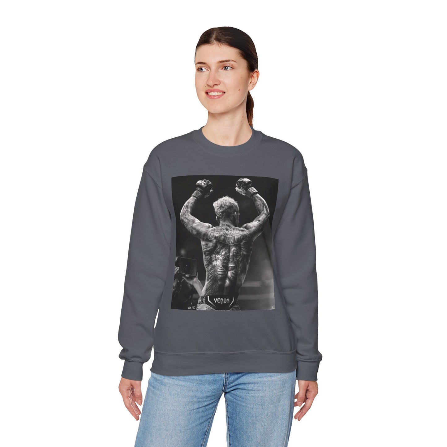 Charles Oliveira White Fitness Sweatshirt - Perfect for UFC Lovers