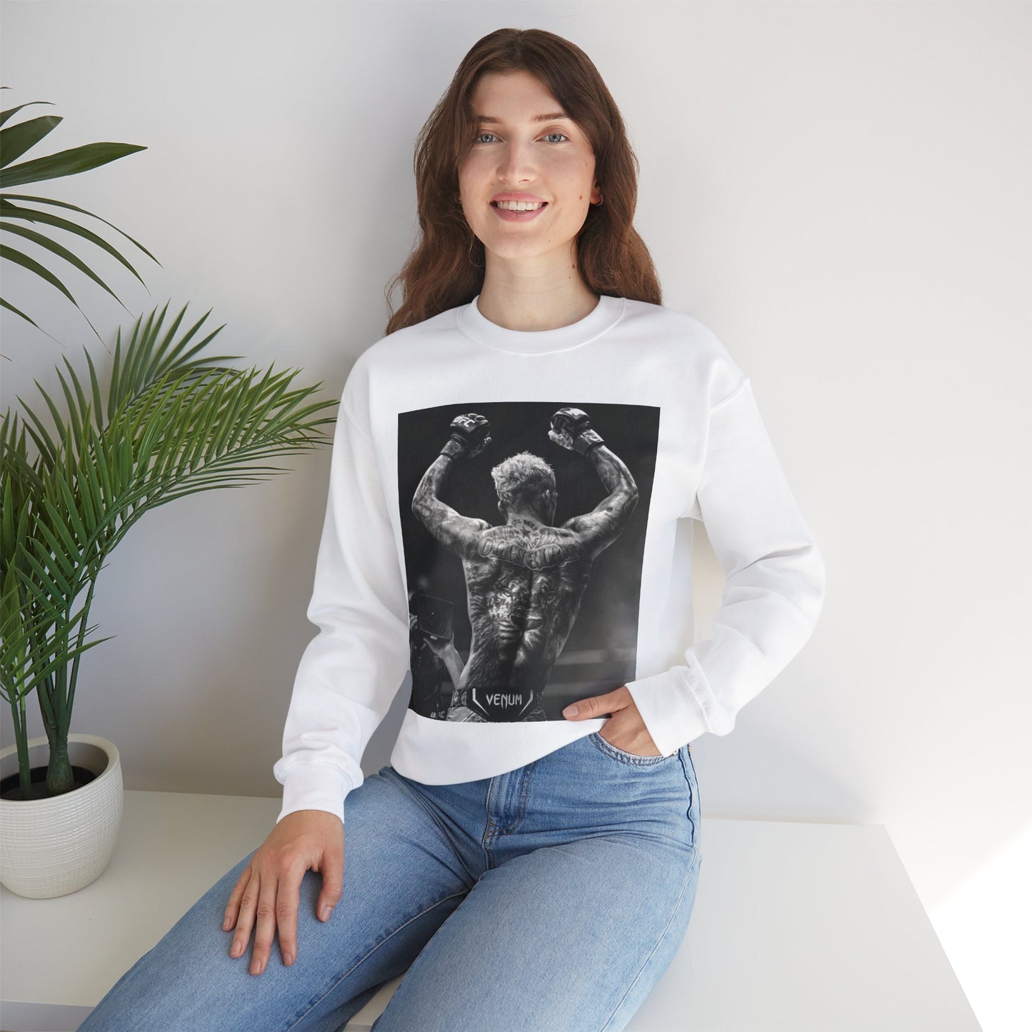 Charles Oliveira White Fitness Sweatshirt - Perfect for UFC Lovers
