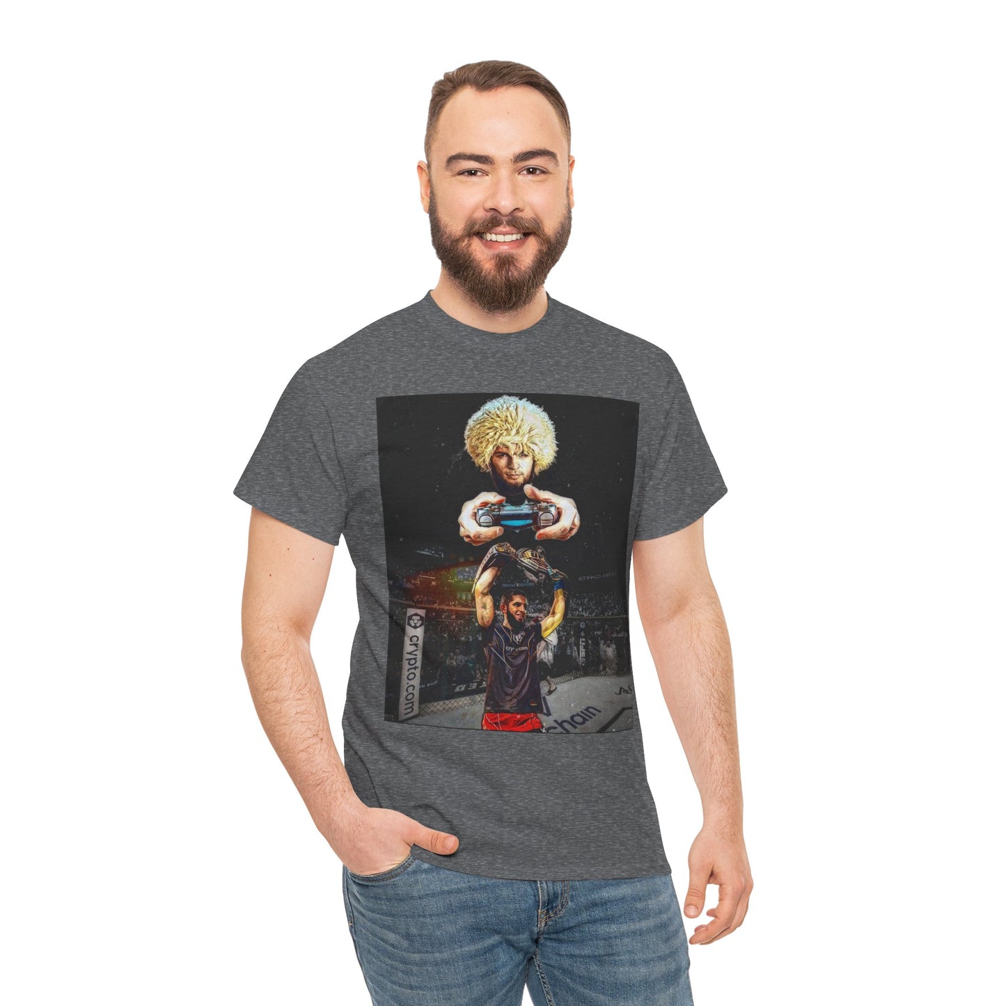 T-Shirt - Khabib Nurmagomedov on Game Mode with Islam Makhachev Graphic Tee