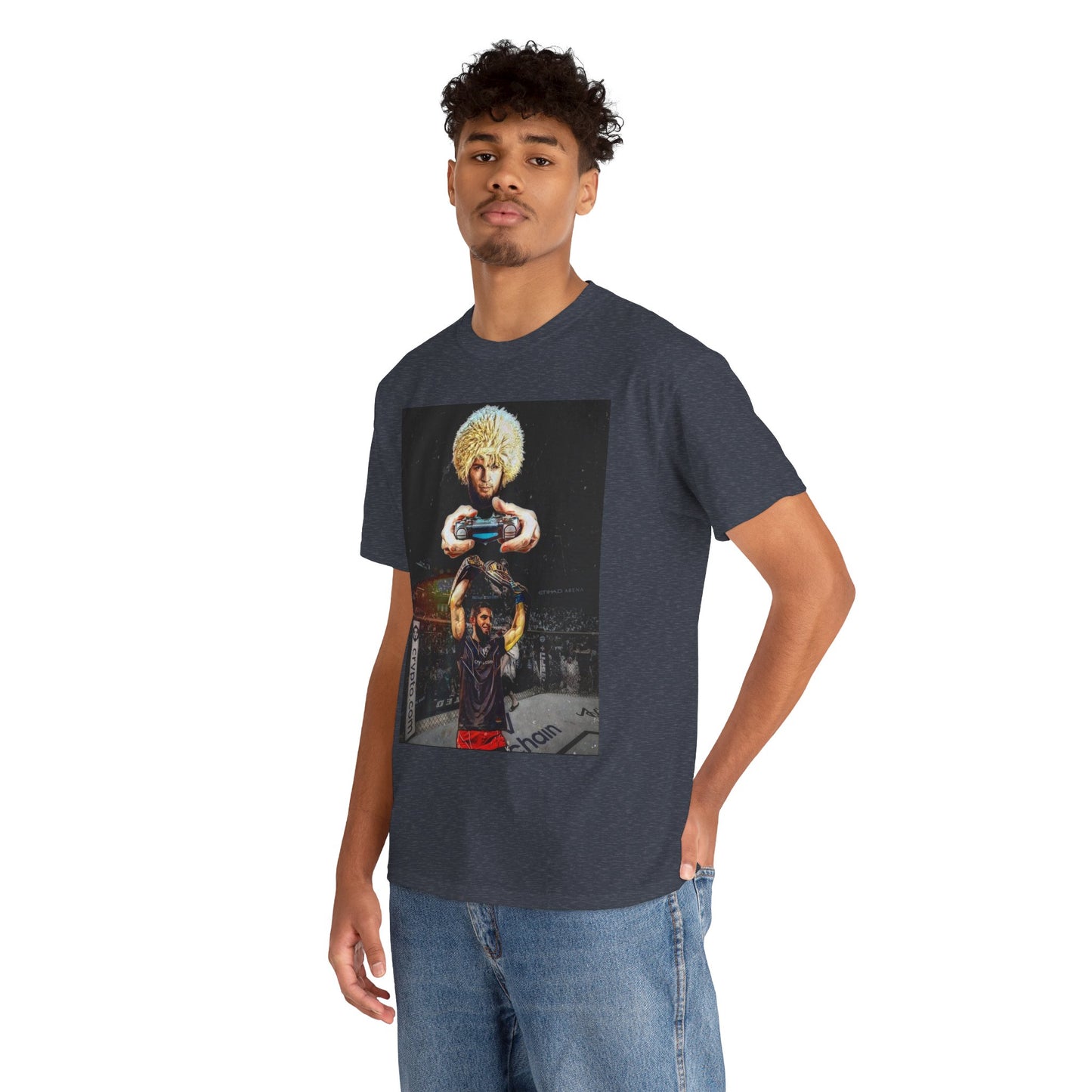 T-Shirt - Khabib Nurmagomedov on Game Mode with Islam Makhachev Graphic Tee