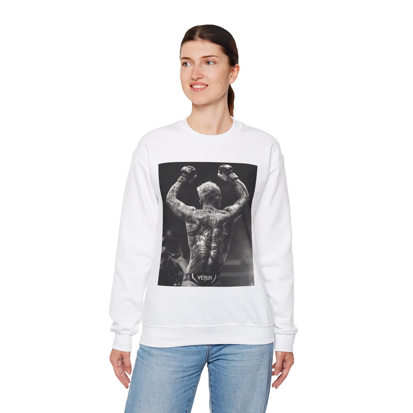 Charles Oliveira White Fitness Sweatshirt - Perfect for UFC Lovers