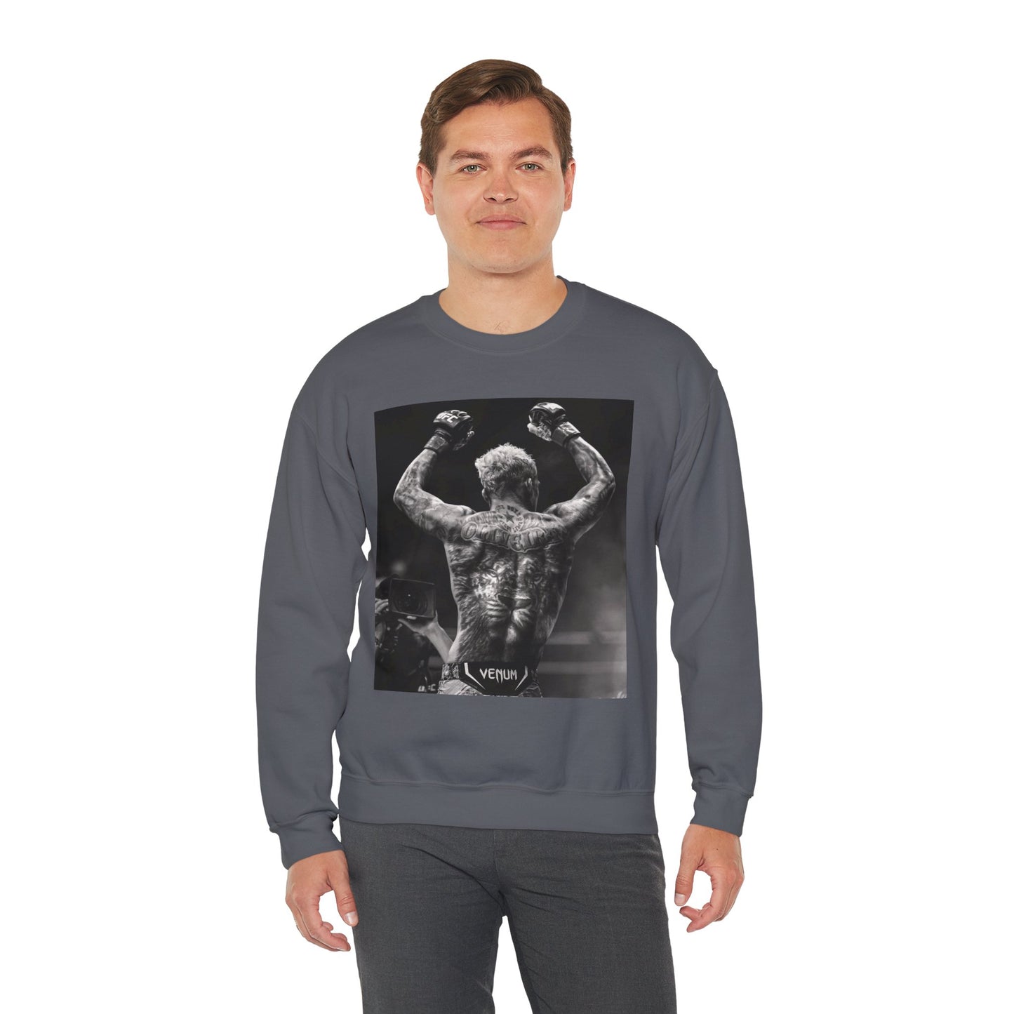 Charles Oliveira White Fitness Sweatshirt - Perfect for UFC Lovers