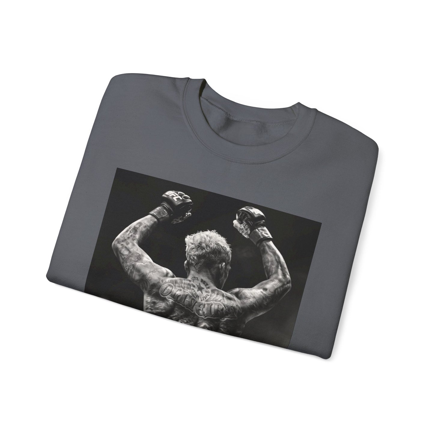 Charles Oliveira White Fitness Sweatshirt - Perfect for UFC Lovers