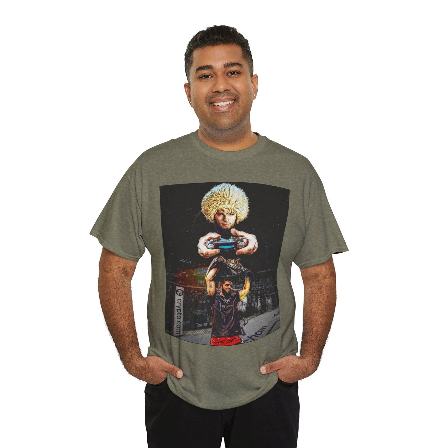 T-Shirt - Khabib Nurmagomedov on Game Mode with Islam Makhachev Graphic Tee
