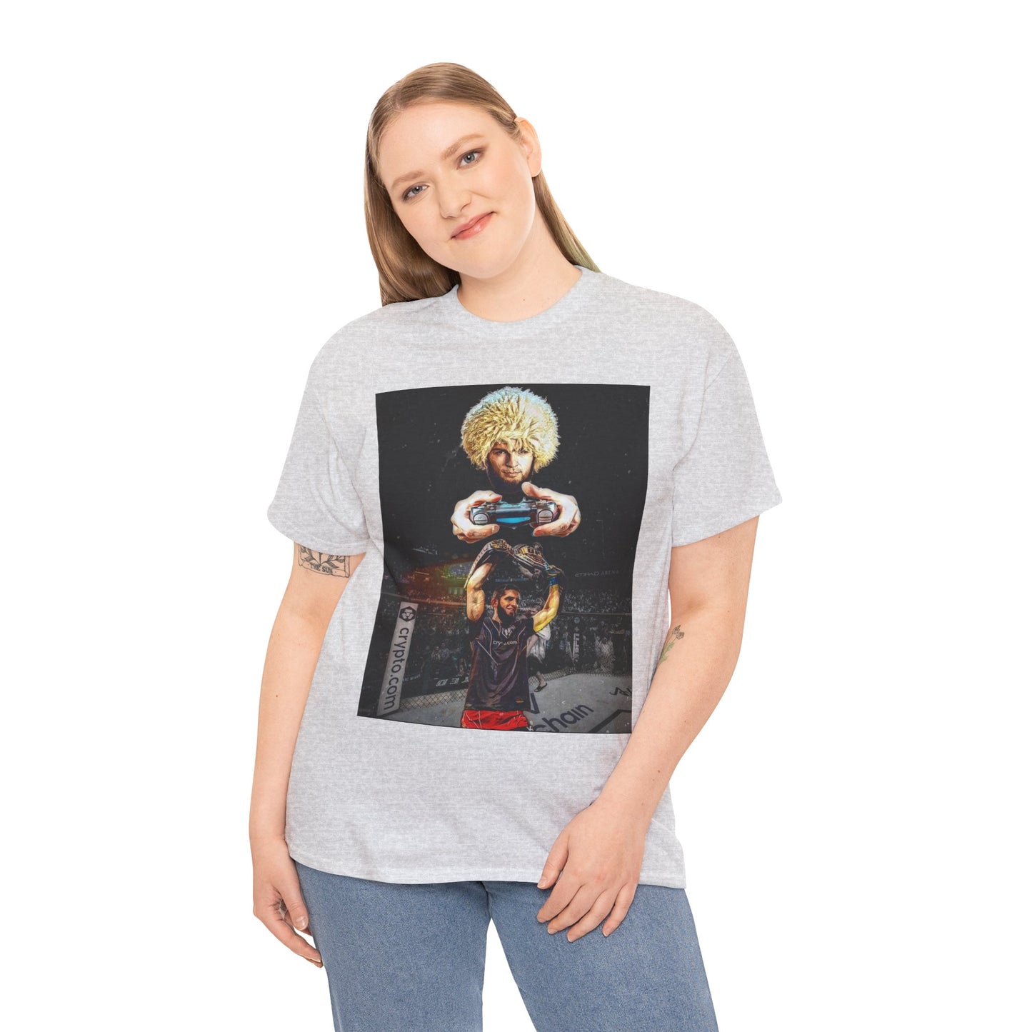 T-Shirt - Khabib Nurmagomedov on Game Mode with Islam Makhachev Graphic Tee
