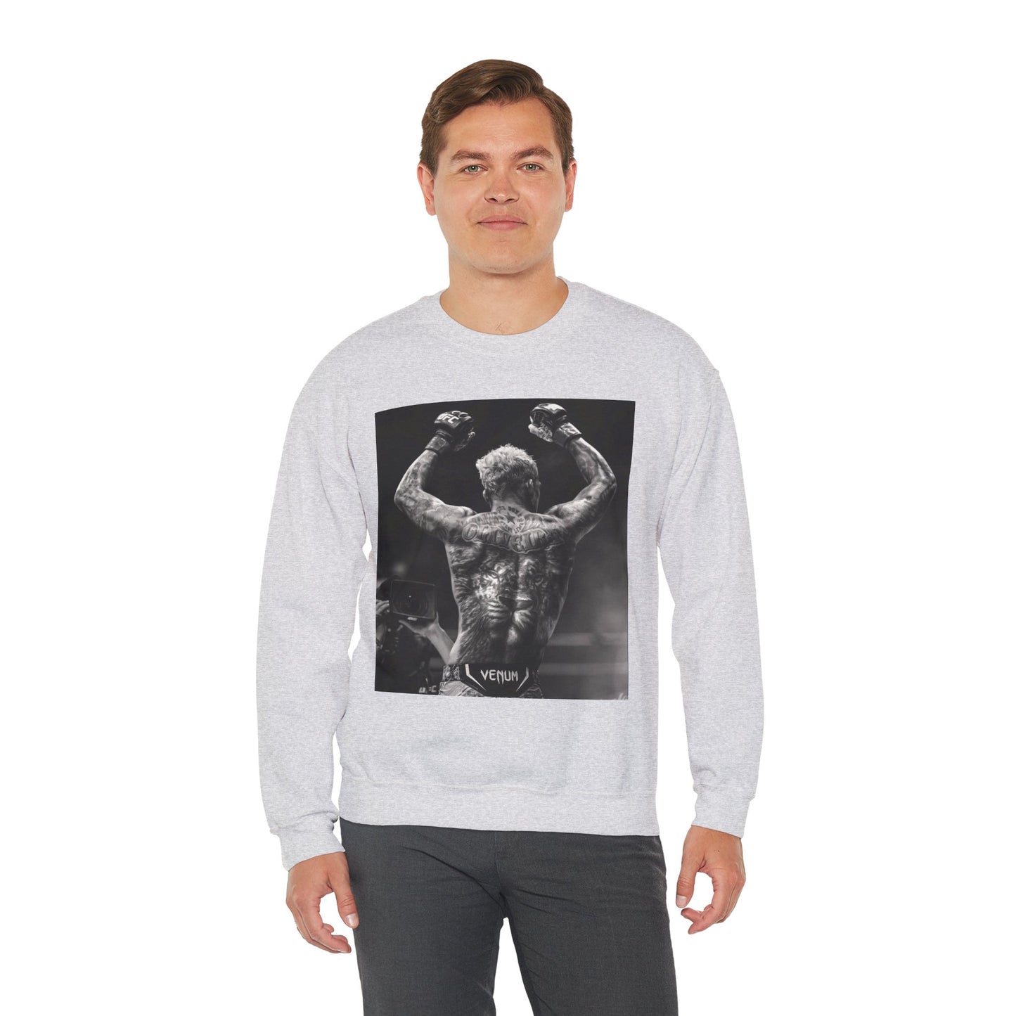Charles Oliveira White Fitness Sweatshirt - Perfect for UFC Lovers