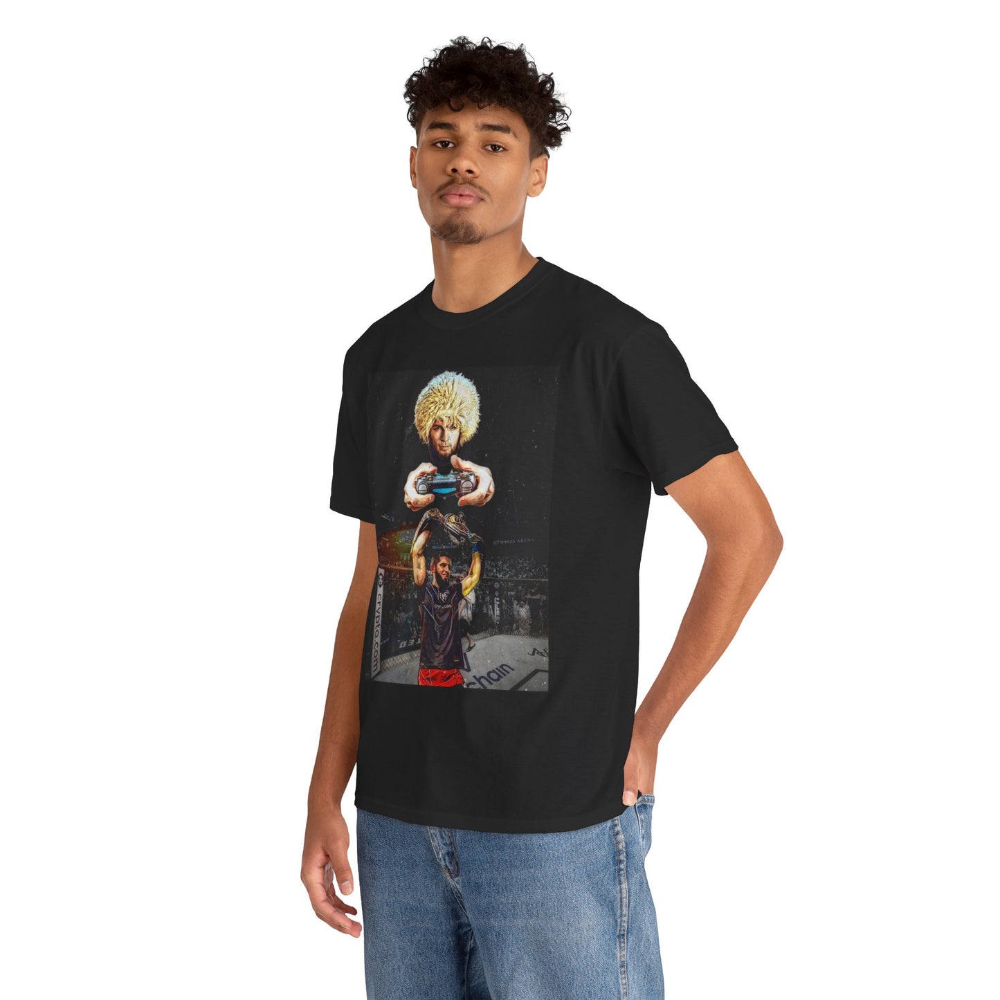 T-Shirt - Khabib Nurmagomedov on Game Mode with Islam Makhachev Graphic Tee