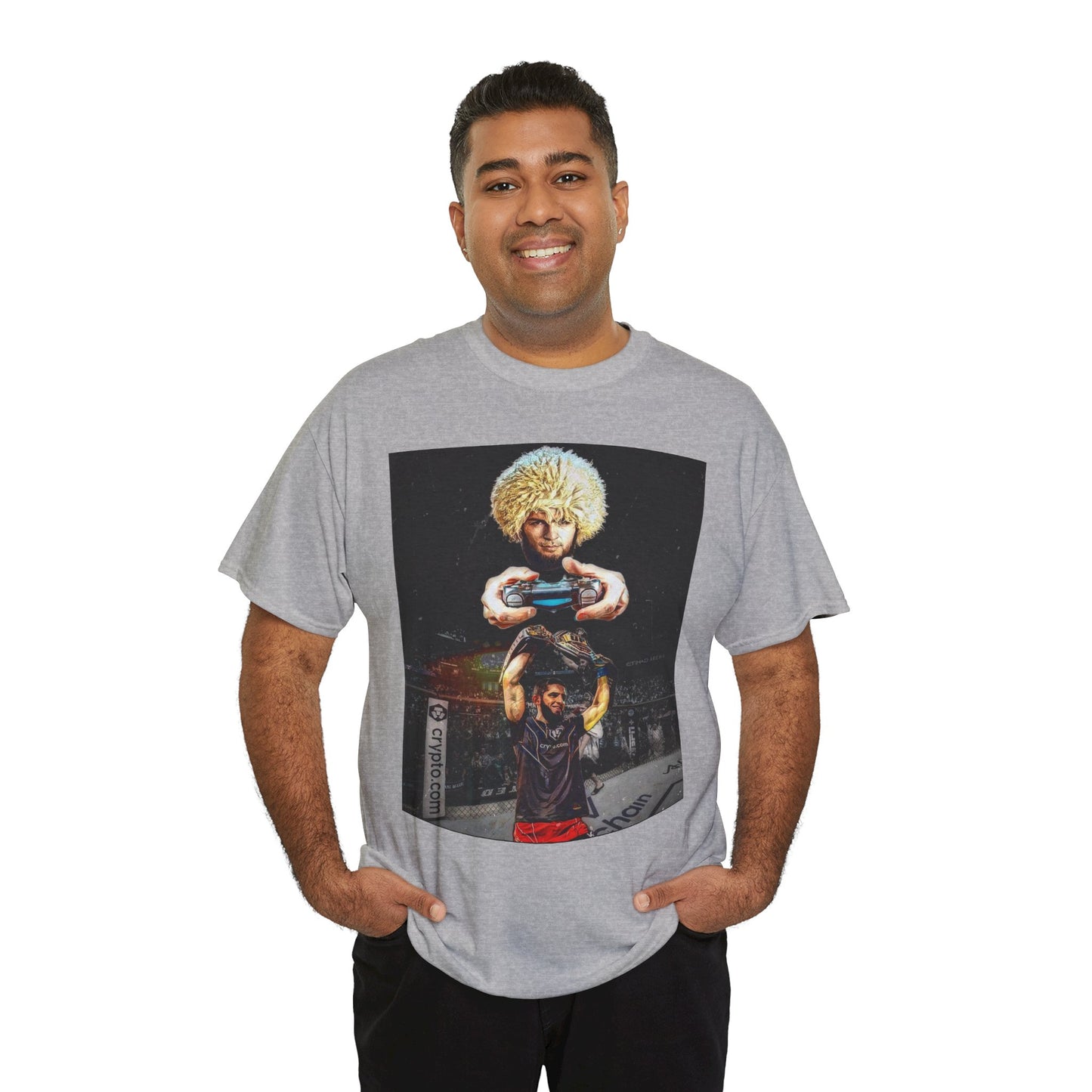 T-Shirt - Khabib Nurmagomedov on Game Mode with Islam Makhachev Graphic Tee