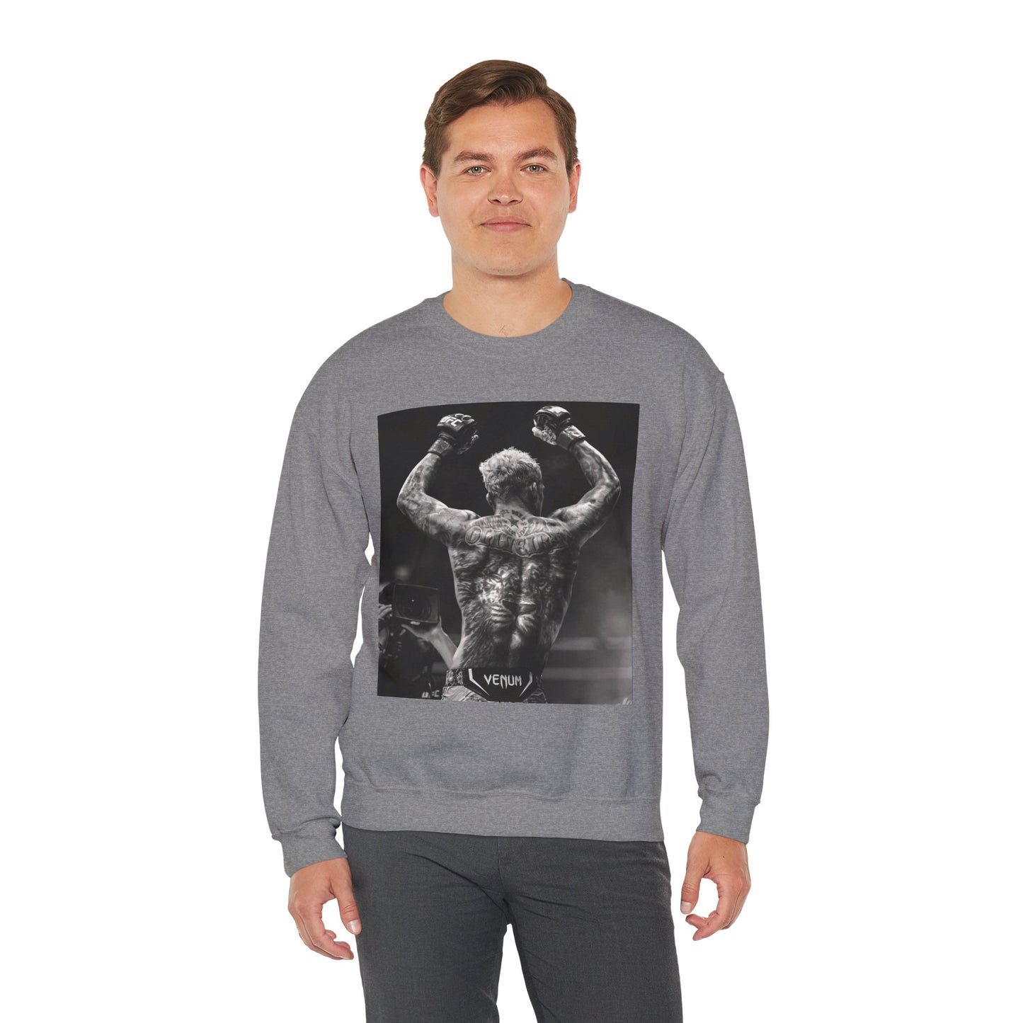 Charles Oliveira White Fitness Sweatshirt - Perfect for UFC Lovers